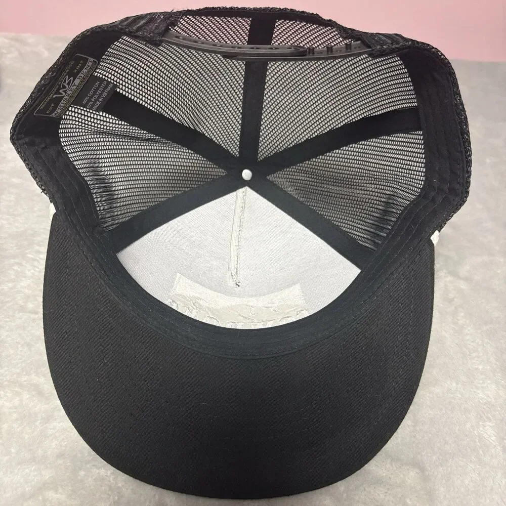 Whiskey Bent Hat Co Cowpoke Cowboy Killer Black Trucker Strap Snapback Cap OS